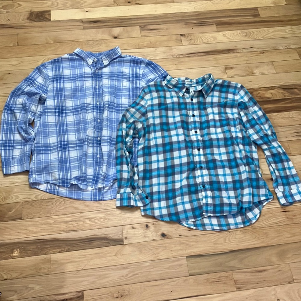 * Mens American Eagle button up shirts size XXXL (set of 2)